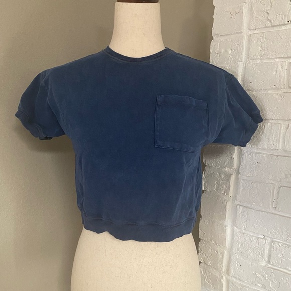 Zara Casual Navy Blue Top - Picture 2 of 3